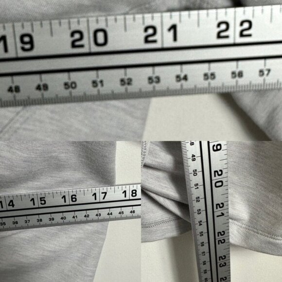 Lululemon Tuck & Gather Pullover Sweater Heather Grey Size 8 Crewneck Sweater - Picture 7 of 11